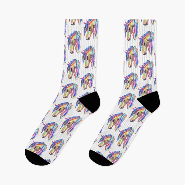 Item preview, RAINBOW ABSTRACT PONY designed and sold by THE AMERICAN TEEVANGELIST.