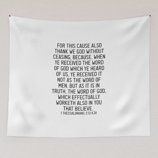 Item preview, 1 Thessalonians 2:13 KJV designed and sold by Logosdesignshop.