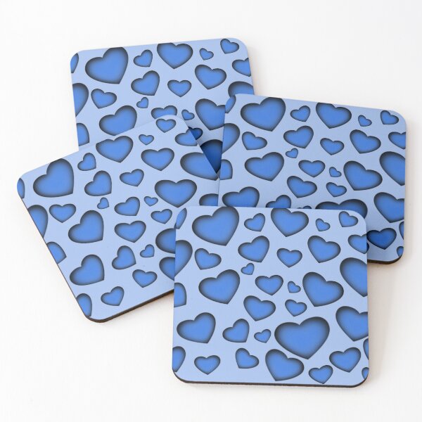 Item preview, Blue glowing Hearts  designed and sold by Lv089.