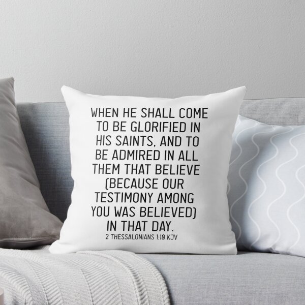 Item preview, 2 Thessalonians 1:10 KJV designed and sold by Logosdesignshop.