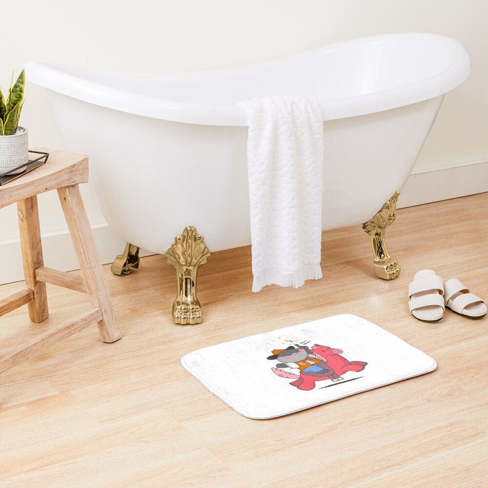 Item preview, Bath Mat designed and sold by RedsStickerShop.