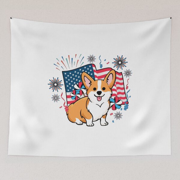 Item preview, Corgi Dog 4th of July designed and sold by EstelleStar.