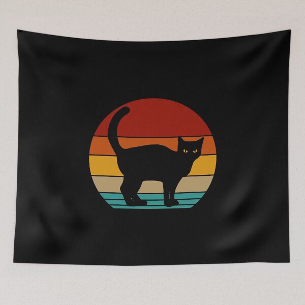 Item preview, retro cat designed and sold by DIDAKU.