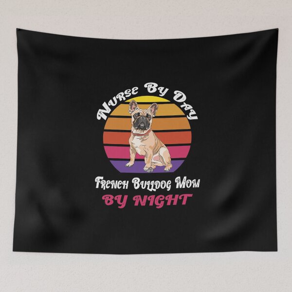 Item preview, Nurse by day French Bulldog Mom by night, Nurses Week Mother's Day Her Vintage Gift designed and sold by YourgiftShop.