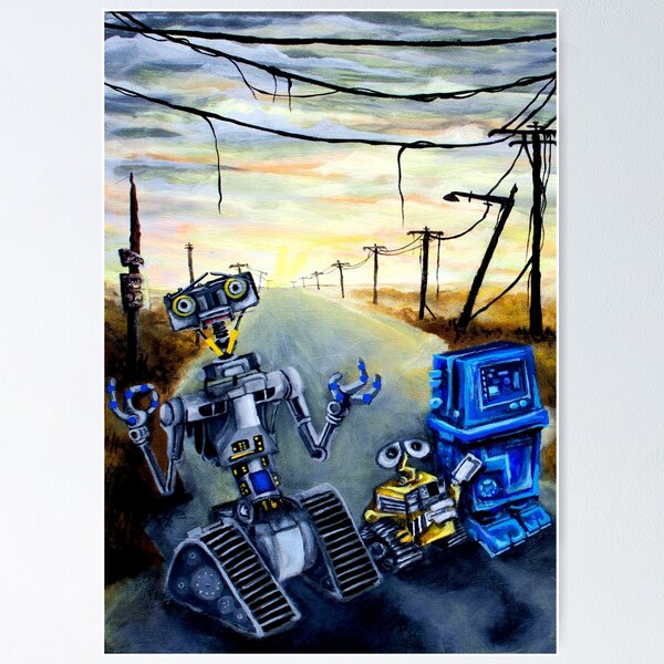 WALL-E Teams With Short Circuit's Johnny 5 in Crossover Fan Art