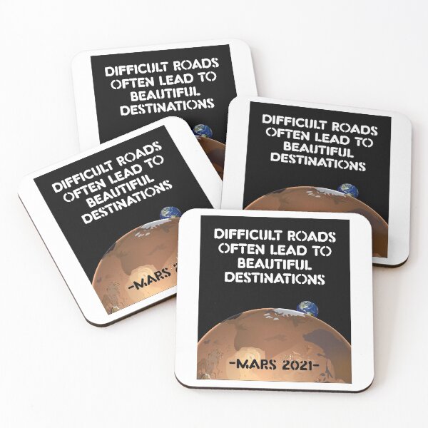 Item preview, Difficult Roads Often Lead To Beautiful Destinations | Mars 2021 designed and sold by GravitiTees.