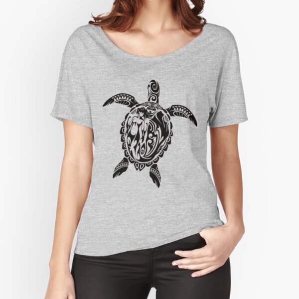  Womens Sea Turtle Shirt - Honu Shirt - Hawaiian Tribal