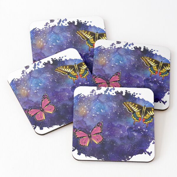 Item preview, Butterspace beautiful butterflies on galactic background designed and sold by friendly-fox.