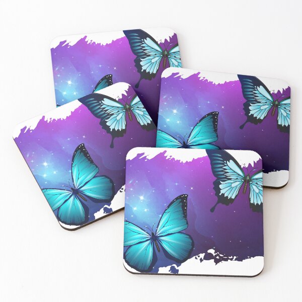Item preview, Butterspace beautiful butterflies on galactic background designed and sold by friendly-fox.