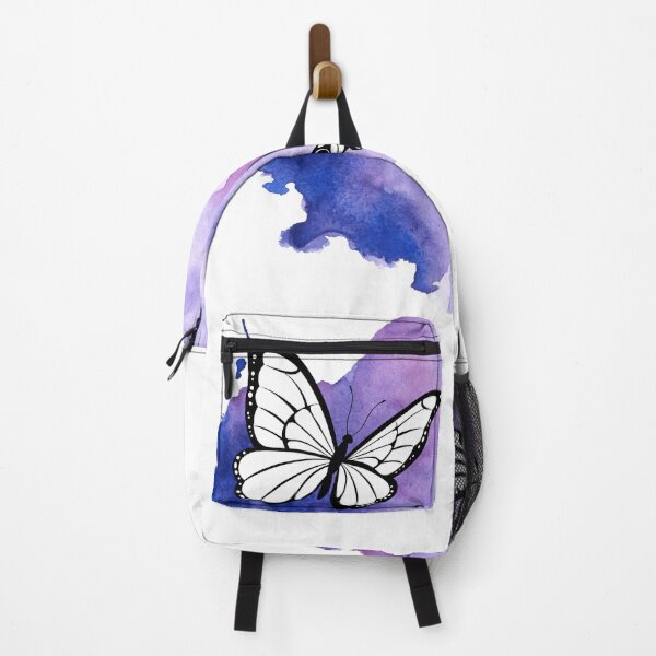 Item preview, Butterspace beautiful butterflies on abstract watercolor background designed and sold by friendly-fox.