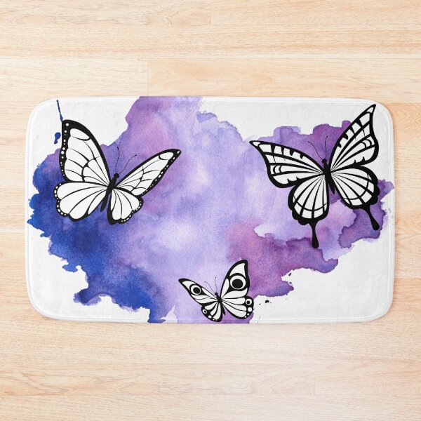 Item preview, Butterspace beautiful butterflies on abstract watercolor background designed and sold by friendly-fox.
