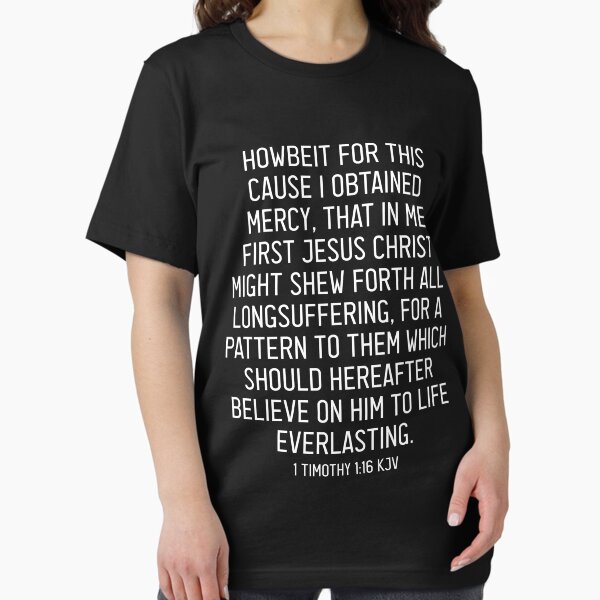 Item preview, 1 Timothy 1:16 KJV designed and sold by Logosdesignshop.