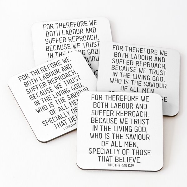 Item preview, 1 Timothy 4:10 KJV designed and sold by Logosdesignshop.