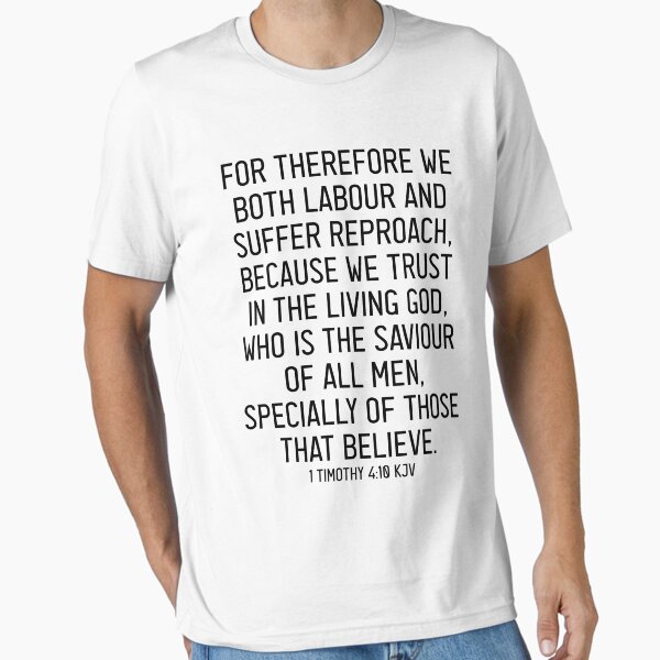 Item preview, 1 Timothy 4:10 KJV designed and sold by Logosdesignshop.