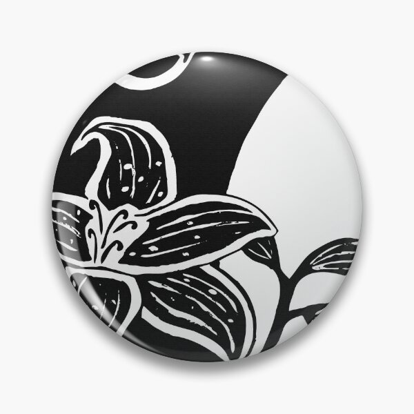 Item preview, Black and White Tropical Flower Design designed and sold by CJAura by Claire Jane Johnson.