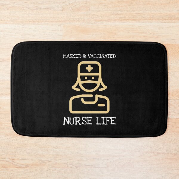 Item preview, Masked & Vaccinated - Nurse Life designed and sold by greenchimp.