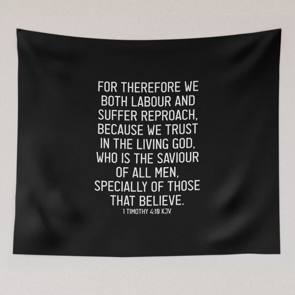 Item preview, 1 Timothy 4:10 KJV designed and sold by Logosdesignshop.