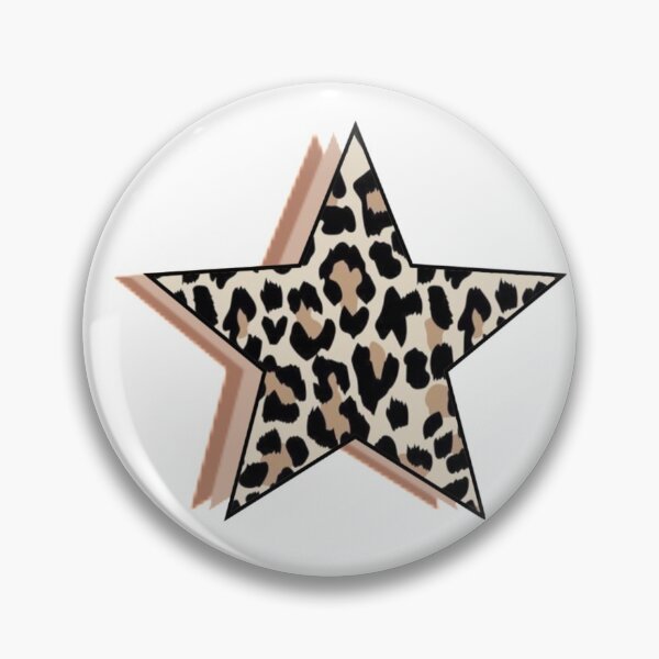 Item preview, cheetah print star sticker designed and sold by brissadesigns.