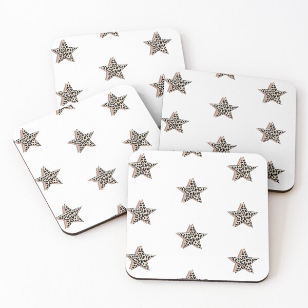 Item preview, cheetah print star sticker designed and sold by brissadesigns.