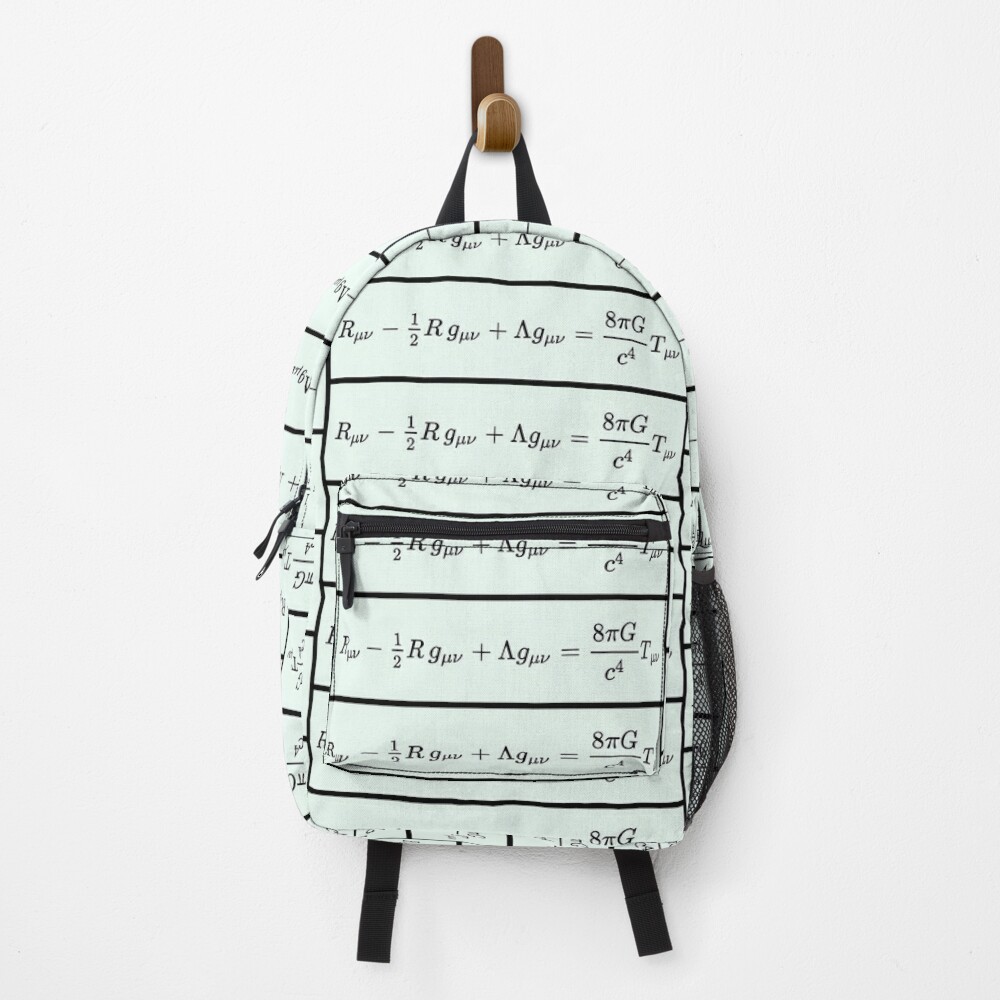 Einstein Field Equations, ur,backpack_front,square,1000x1000