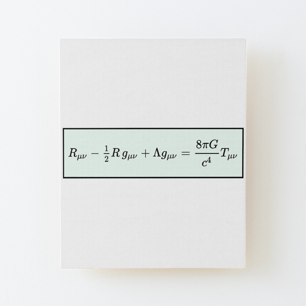 Einstein Field Equations, ur,mounted_print_wood_portrait_small_front,square,1000x1000