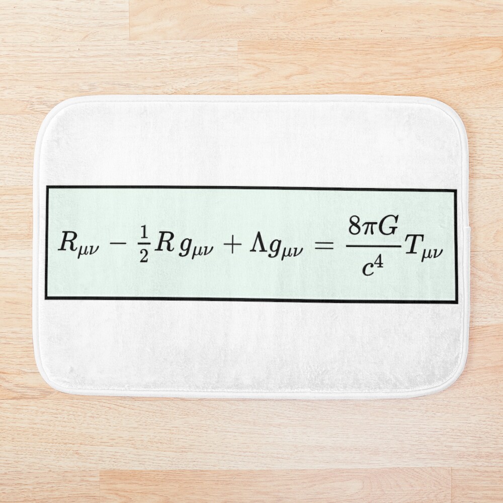 Einstein Field Equations, ur,bathmat_flatlay_small,square,1000x1000