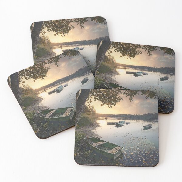 Item preview, Calm sunset at the lake designed and sold by wazoosi.