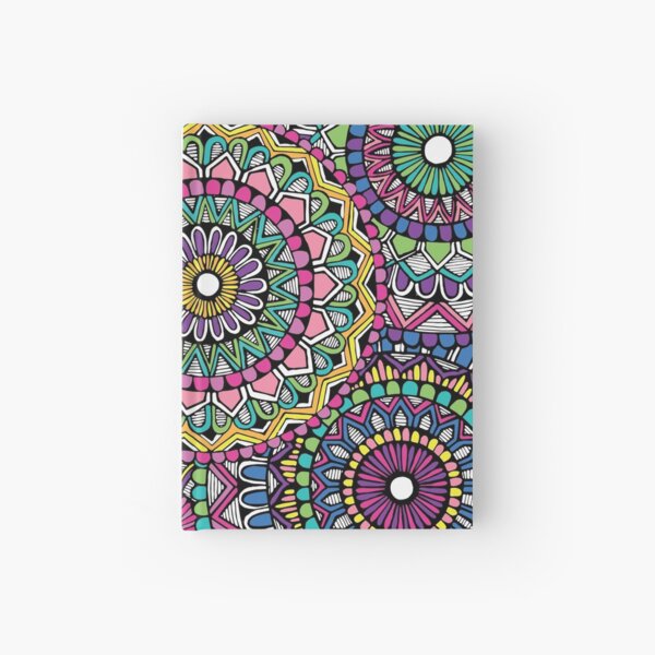Bright Coloured Mandala Hardcover Journal