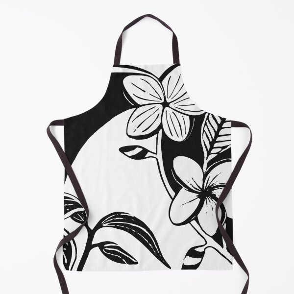 Artikelvorschau, Tropisches Blumen-Schwarzweiss-Design entworfen und verkauft von CJAura by Claire Jane Johnson.
