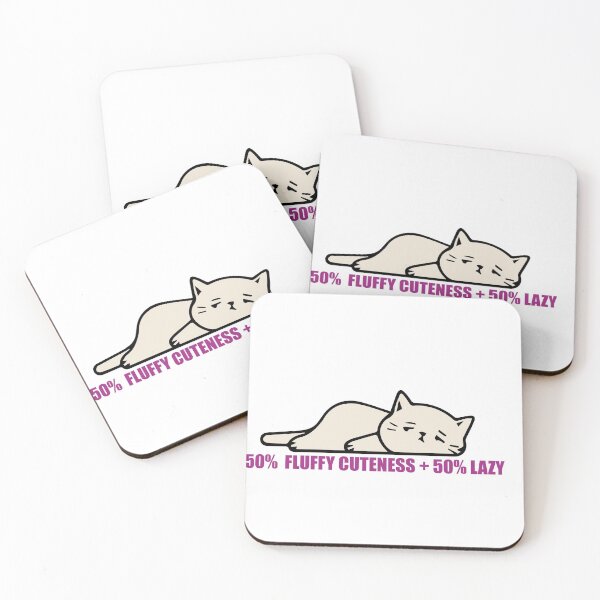 Item preview, LAZY CUTE CAT T-SHIRTS designed and sold by Artezia.