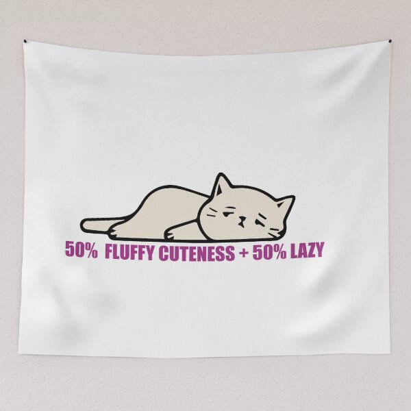 Item preview, LAZY CUTE CAT T-SHIRTS designed and sold by Artezia.