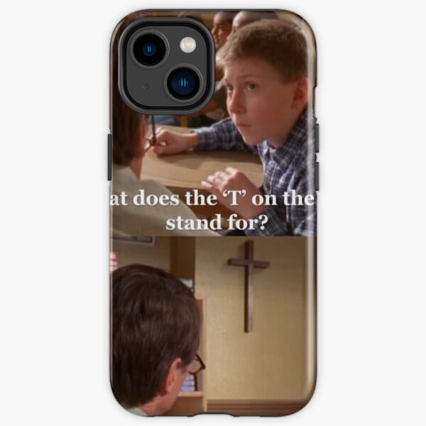 Malcolm in the Middle Dewey Hal T On The Wall Parodia Divertido Meme Funda resistente para iPhone