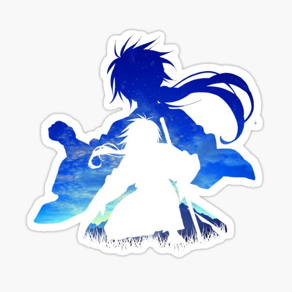 Himura kenshin - Kenshin manga Sticker by ArtSellerWorker