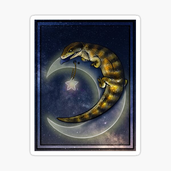 "Blue Dreams" Blue Tongue Skink Sticker