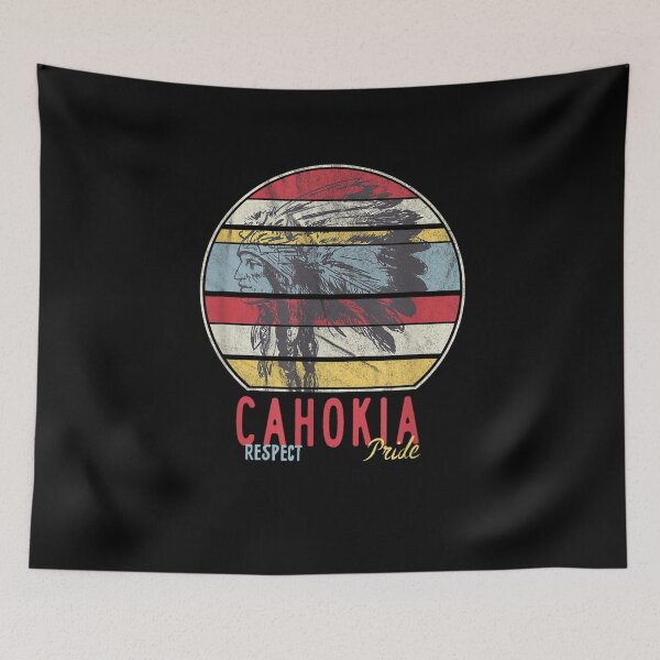 Item preview, Cahokia Native American Indian Tribe Respect Pride Retro Sun designed and sold by ninapfvu.