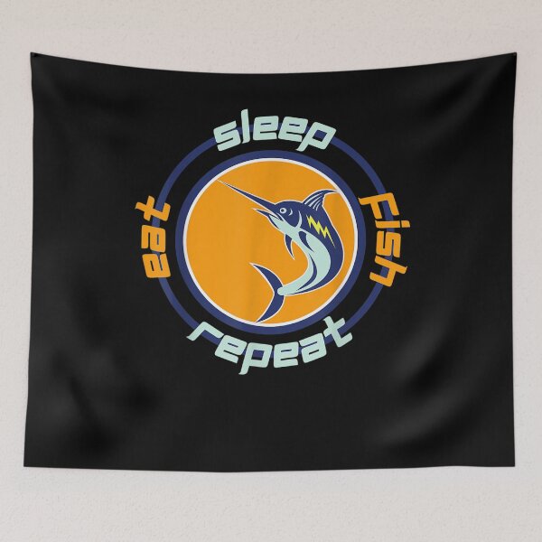 Item preview, Eat Sleep Fish Repeat Go Fishing Tee Time To Fish designed and sold by lolahomya.