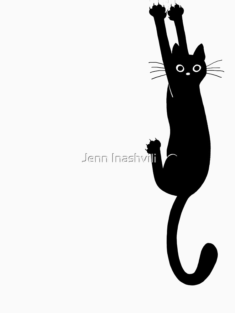 Black Cat Holding On by ShortCoffee