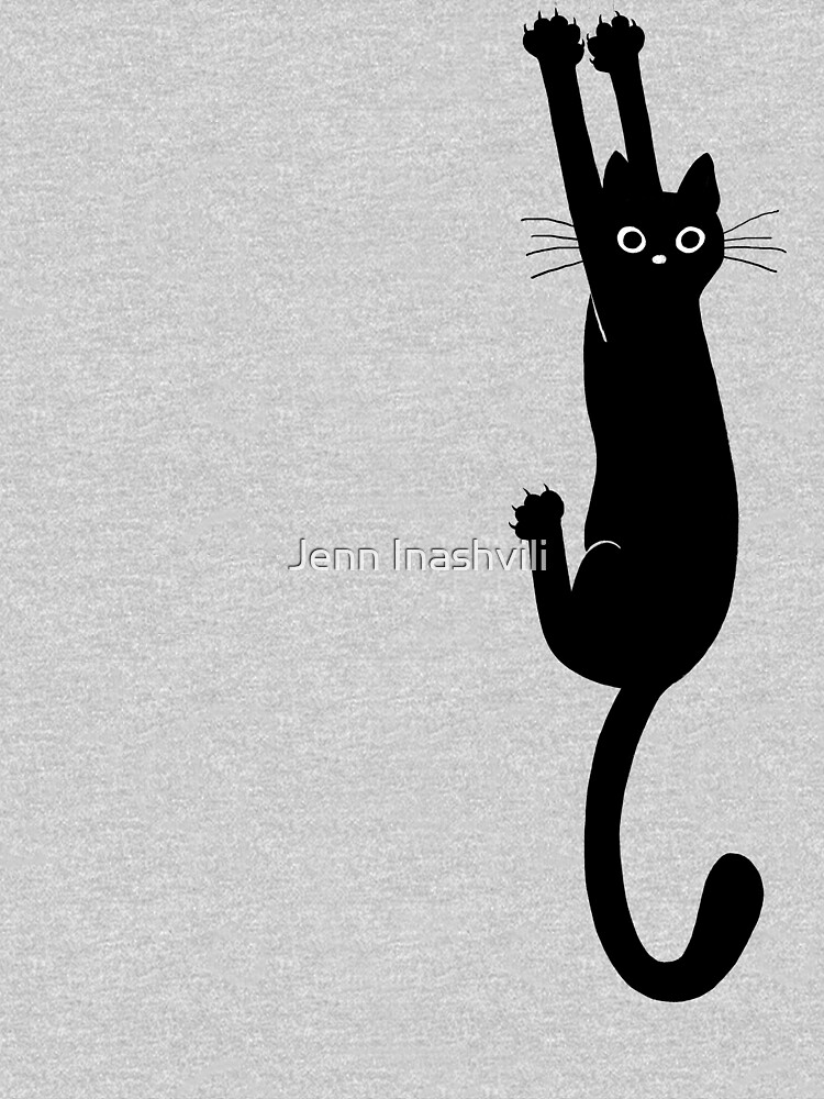 Black Cat Holding On by ShortCoffee