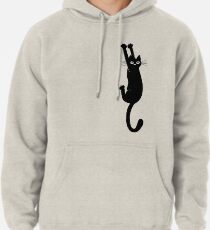Sudadera con capucha Gato negro aguantando