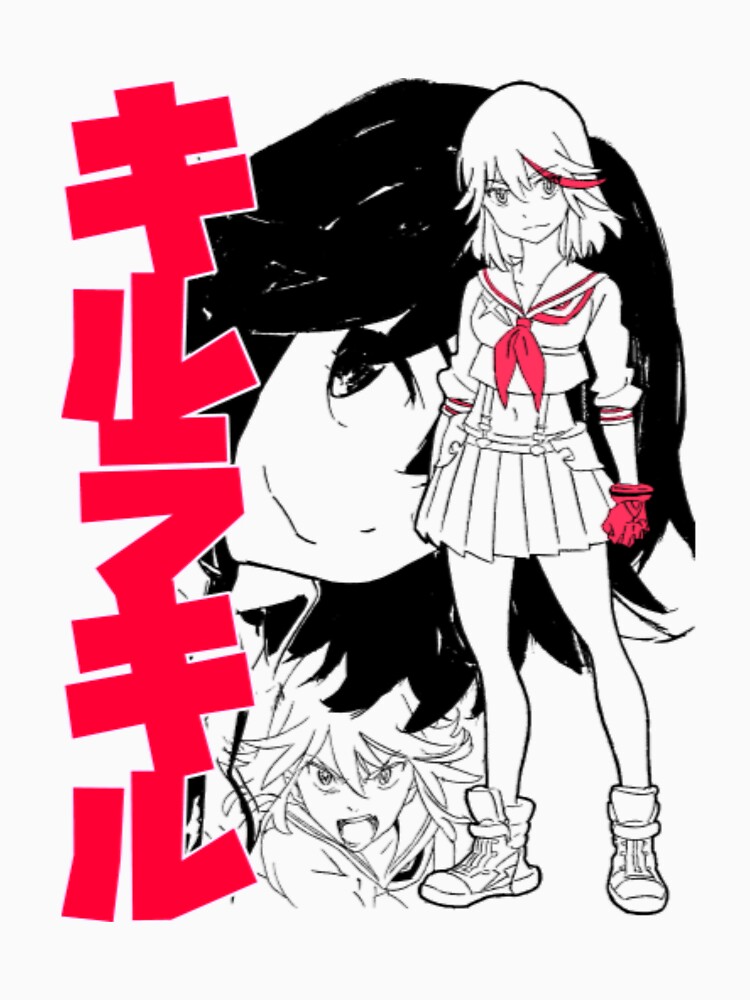 Kill La Kill T ShirtRyu Ko black