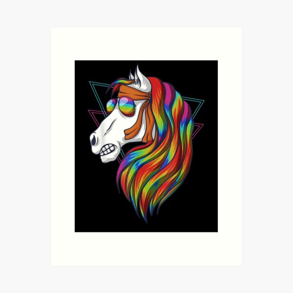 Item preview, Vintage Horse Head Colorful Retro designed and sold by lolahomya.