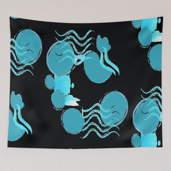 Artikelvorschau, Abstraktes Muster Kreise und Linien, Nr. 2, Psychedelic Arte Abstracto, abstraktes Kunstdesign entworfen und verkauft von Adri Barnard.
