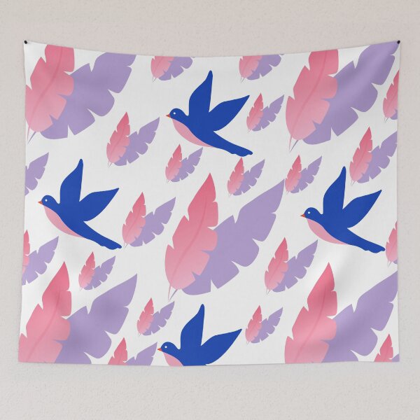 Item preview, Flying Blue Birds designed and sold by BhavyaBathla.