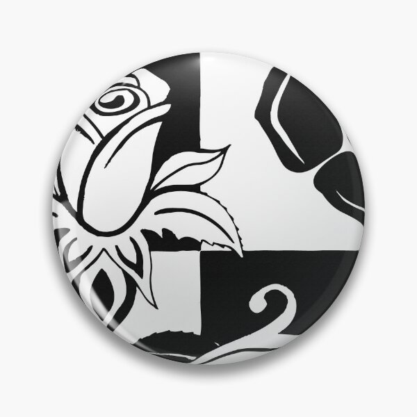 Item preview, Black and White Contemporary Rose Design designed and sold by CJAura by Claire Jane Johnson.