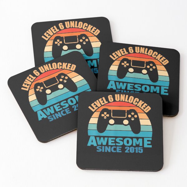 Item preview, Level 6 Unlocked Awesome Since 2015 6th Birthday Gamer designed and sold by lolahomya.