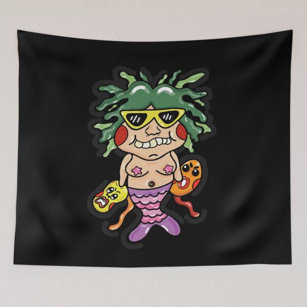 Item preview, Mermaid animal funny designed and sold by DoodeDoodle.