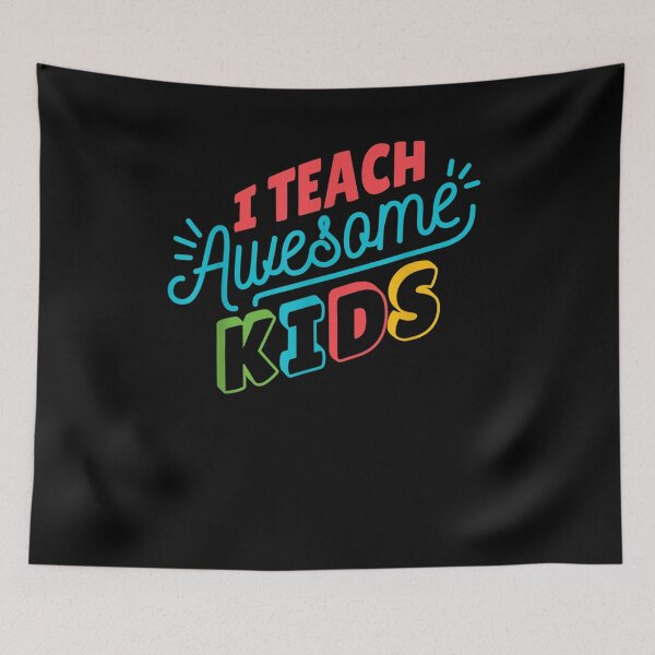 Item preview, I Teach Awesome Kids Autism Awareness Teacher Ribbon Heart designed and sold by lolahomya.