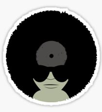 Funky Music Afro Vinyl Records Sticker