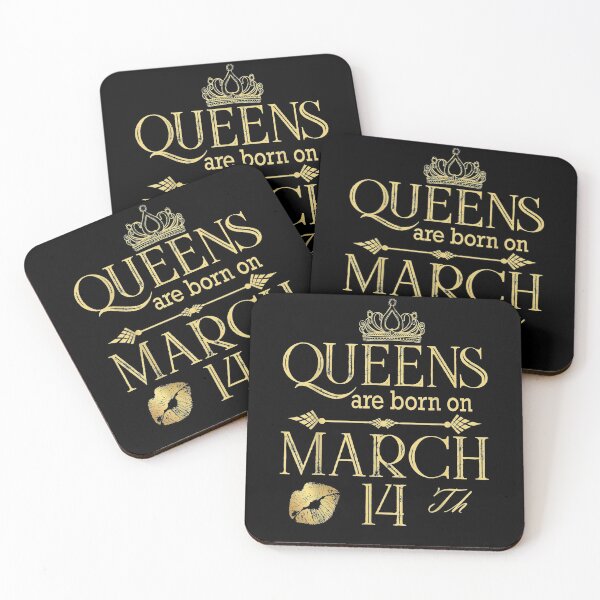 Item preview, Funny Queens Are Born On March 14th Birthday Women Girl Gift designed and sold by lolahomya.