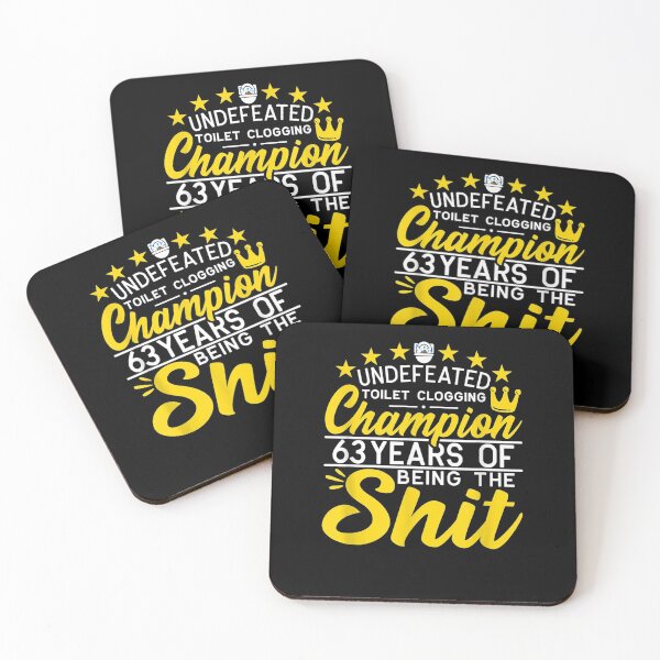 Item preview, Funny I Undefeated Toilet Clogging Champion I 63rd Birthday designed and sold by ninapfvu.
